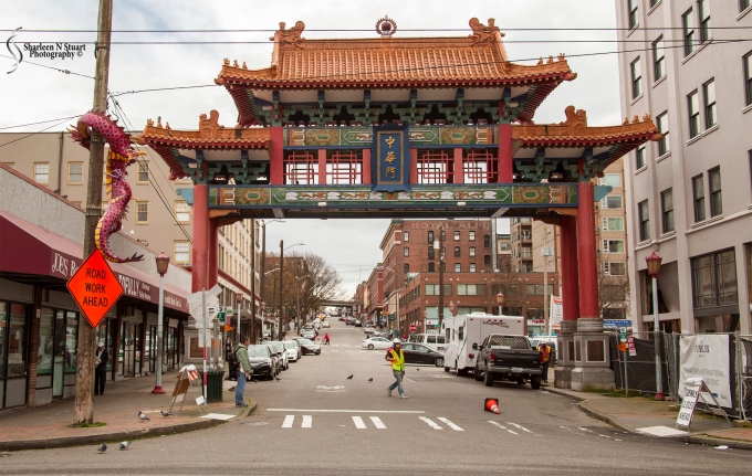 The entrance to Chinatown.